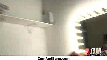 Nice ebony fucked by several white guys in all holes 21