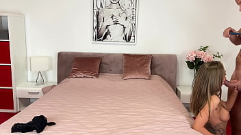 Real backstage leo casanova preparing dina joy's ass before anal destruction part 2