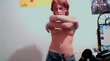 Cute cam girl does a striptease