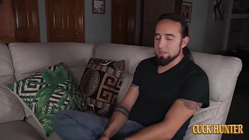 Natasha brings home a hung black stud and fucks him hard while her weak husband watches and cries