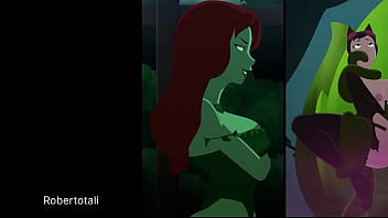 Cat and bat corrupted by poison ivy to take over gotham city