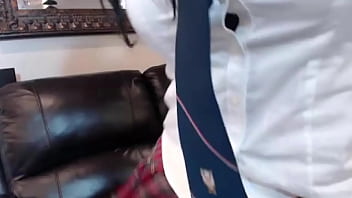 Sexy maxine x in a college skirt spreads her legs & masturbates