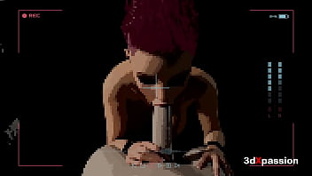 Glitch queen takes cock in all holes inside abandoned subway hardcore fuck & cum