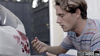 Big tits curvy mature cougar fools a big dick stud and rides his boner