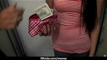 Amateur chick takes money for a fuck 14