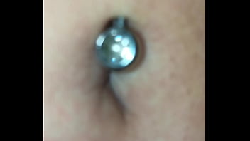 Exploring this sexy belly button with its piercing up close