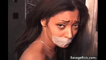 Young ghetto babe yasmine gets tied