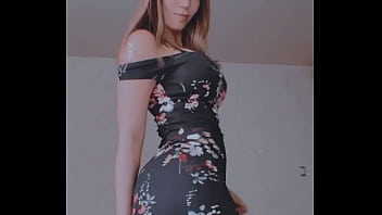 Beauty ass girl dancing in dress