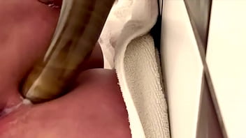50cm long dildo anal masturbate with sweet orgasm and a lot juice from my pussy