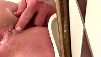 50cm long dildo anal masturbate with sweet orgasm and a lot juice from my pussy