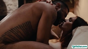 Black Stud Draven Navarro Massages His Shemale Stepdaughter Tori Eastonthe Pale Shemale Deepthroat Blowjobs Him And Bareback Anal Fucks His Ass thumbnail