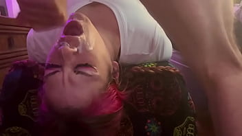 Princess gets throated by hellish’s long cock