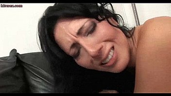 Lascive milf tasting hot jizz and sucking