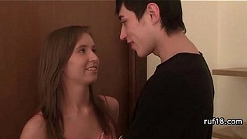 Teen with nice butt gets her ass rammed really hard