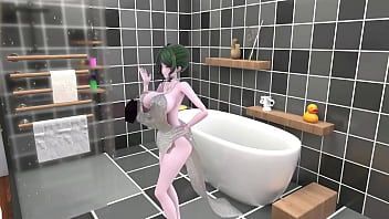 St louis azur lane hentai bathroom undress dance tell me song big boobs mmd 3d green hair clip