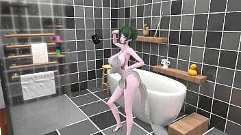 St louis azur lane hentai bathroom undress dance tell me song big boobs mmd 3d green hair clip