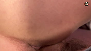 Wow doggy fuck and cumshot on ass closeup