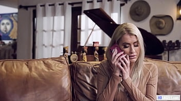 Sexy big titted babe and her stepmommy do it