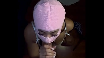 Masked baddie deep throats bbc