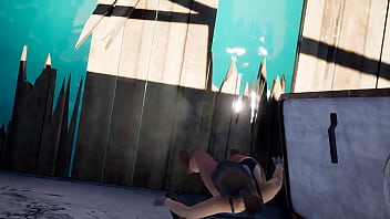 Lara shows off her sexy body on a boat for the camera 3d hentai game animation