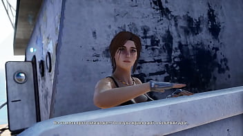 Lara shows off her sexy body on a boat for the camera 3d hentai game animation