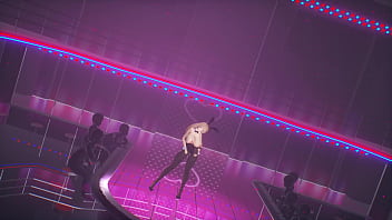 Kancolle ship bismarck wearing bunny suit and dances for the crowd