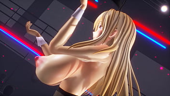 Kancolle ship bismarck wearing bunny suit and dances for the crowd