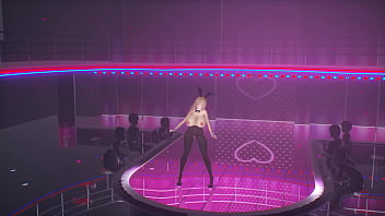 Kancolle ship bismarck wearing bunny suit and dances for the crowd