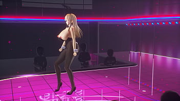 Kancolle ship bismarck wearing bunny suit and dances for the crowd