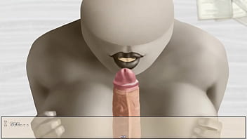 Getting a titjob and blowjob from marble a silent statue