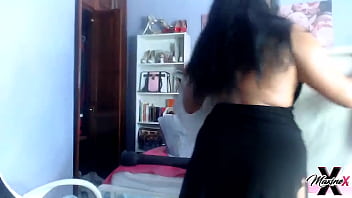 Oily tits maxine vibes her clit when she's dildo fucking her cunt