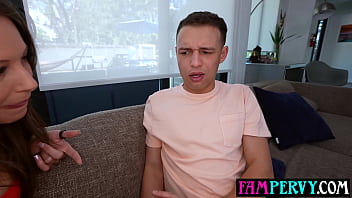 Big boobs petite milf step mother drools over her young stepsons big cock