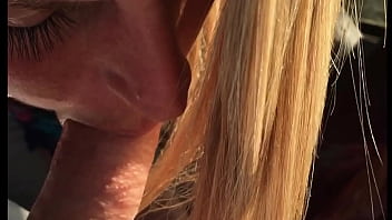 Wife sucks cock outdoors