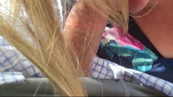 Wife sucks cock outdoors