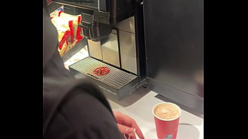 Big dose for her throat swallow and gagging