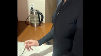 Big dose for her throat swallow and gagging