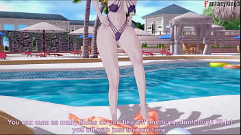 Valentine nurse on bikini footjob and bj 1 skullgirls full & pov movie on sheer & fantasyking3