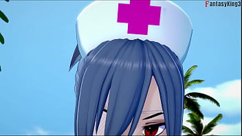 Valentine nurse on bikini footjob and bj 1 skullgirls full & pov movie on sheer & fantasyking3