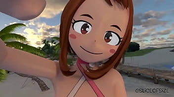 Uraraka growth breast expansion