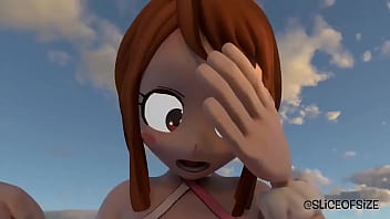 Uraraka growth breast expansion