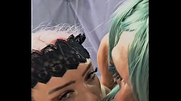 Princess made a new friend and brought her over to meet me her new friend eats ass so i like her