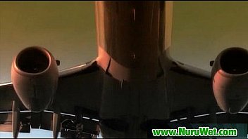 Japanese nuru massage and hardcore fuck on air matress 07