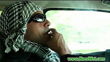 Japanese nuru massage and hardcore fuck on air matress 07