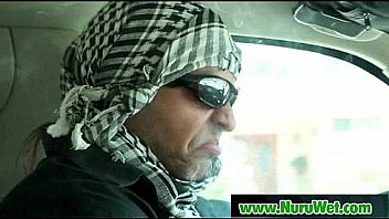 Japanese nuru massage and hardcore fuck on air matress 07