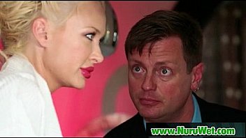 Japanese nuru massage and hardcore fuck on air matress 07