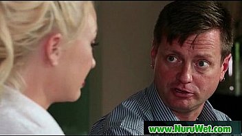 Japanese nuru massage and hardcore fuck on air matress 07