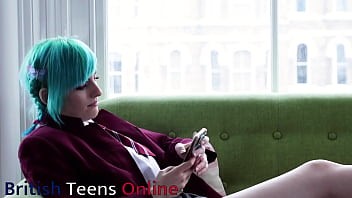 Hot british alt college student plays with her pussy until she cums