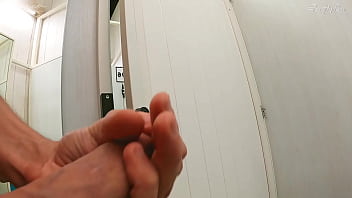 Dressing room i flash my dick to beasecrets while her husband is close she can't resist to touch my hard cock