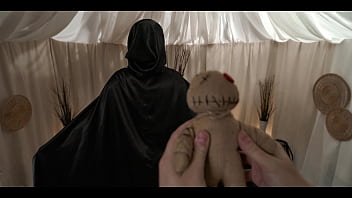 Squirting whore gives full control to creepy man with voodoo doll