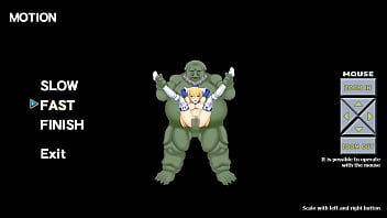 Blonde chick gets fucked by ogres